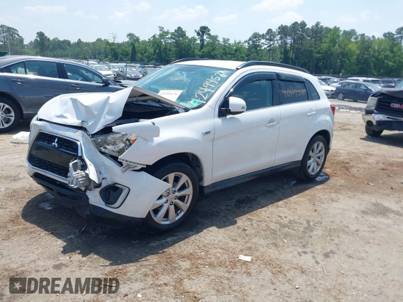2015 Mitsubishi Outlander GT with VIN 4A4AP4AW5FE055767, listed as a IAAI auction lot 42494576 with 96,349 mi miles and . Bid and sale history available at DreamBid. Image 2.