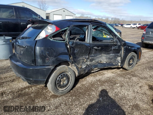 2007 Ford Focus S with VIN 1FAFP37N27W295768, listed as a Copart auction lot 48475815 with 204,630 mi miles and Non Repairable. Bid and sale history available at carsss.com. Image 3.