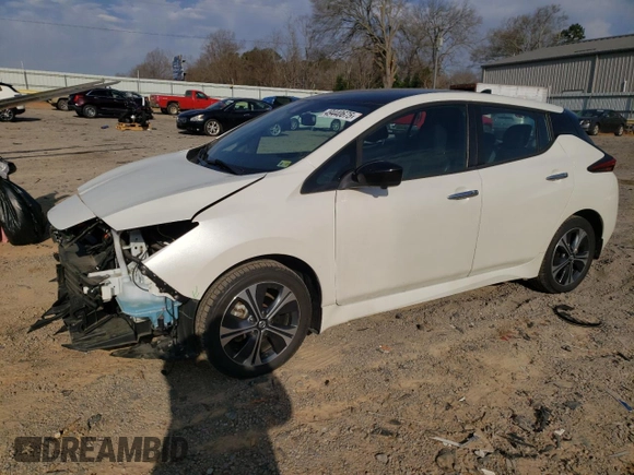 2021 Nissan LEAF SV Plus with VIN 1N4BZ1CV2MC554727, listed as a Copart auction lot 49440675 with 75,783 mi miles and Salvage title. Bid and sale history available at DreamBid. Image 1.
