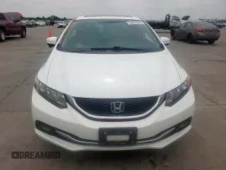 2014 Honda Civic EX-L with VIN 19XFB2F97EE014465, listed as a Copart auction lot 53872845 with 136,719 mi miles and Salvage Title. Bid and sale history available at DreamBid. Image 5.