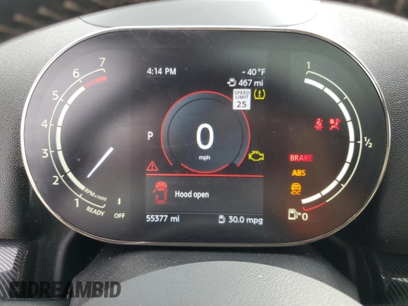 2023 MINI Countryman Cooper S with VIN WMZ83BR09P3P69405, listed as a Copart auction lot 46940675 with 55,377 mi miles and Non repairable. Bid and sale history available at DreamBid. Image 9.