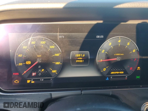 2018 Mercedes-Benz E-Class AMG E 43 with VIN WDDZF6EBXJA393798, listed as a Copart auction lot 42080735 with 99,981 mi miles and Salvage Title. Bid and sale history available at carsss.com. Image 9.