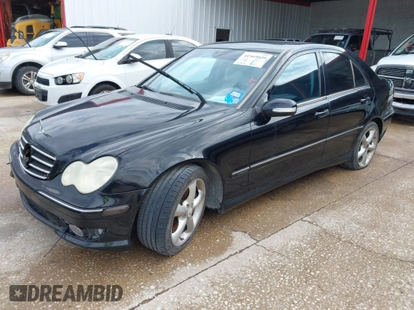 2006 Mercedes-Benz C 230 Sport with VIN WDBRF52H46F733288, listed as a IAAI auction lot 41969021 with 233,576 mi miles and . Bid and sale history available at carsss.com. Image 2.