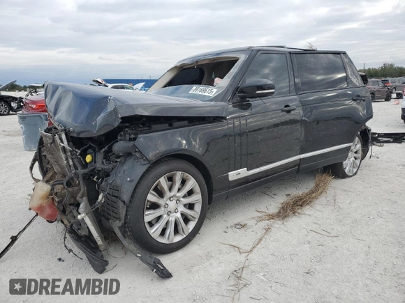 2014 Land Rover Range Rover Supercharged with VIN SALGS3TF9EA193947, listed as a Copart auction lot 89169615 with Not provided miles and Salvage title. Bid and sale history available at DreamBid. Image 1.