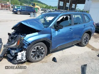 2025 Subaru Forester with VIN JF2SLDAC7SH407416, listed as a IAAI auction lot 42566823 with 13,165 mi miles and . Bid and sale history available at DreamBid. Image 2.