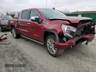 2020 GMC Sierra 1500 Denali with VIN 1GTU9FEL4LZ330883, listed as a Copart auction lot 44395445 with 25,922 mi miles and Salvage Title. Bid and sale history available at DreamBid. Image 4.