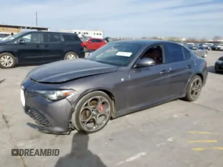 2022 Alfa Romeo Giulia Veloce with VIN ZARFAMBN5N7663737, listed as a Copart auction lot 49348295 with 18,709 mi miles and Salvage Title. Bid and sale history available at carsss.com. Image 1.