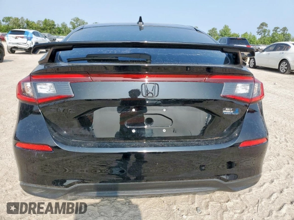 2024 Honda Civic EX-L z VIN 19XFL1H79RE021846, wystawiony jako Copart lot #58042795 z przebiegiem 2 587 mil mil oraz Szkoda całkowita • Salvage title. Historia ofert i sprzedaży dostępna na DreamBid. Obrazek 6.