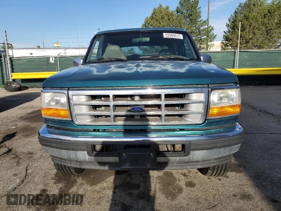 1996 Ford Bronco Custom with VIN 1FMEU15H4TLB59116, listed as a Copart auction lot 52989015 with 210,464 mi miles and Salvage title. Bid and sale history available at DreamBid. Image 5.
