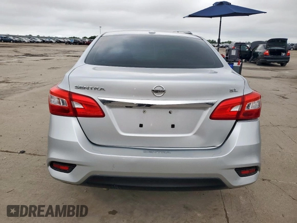 2017 Nissan Sentra S with VIN 3N1AB7AP3HY221244, listed as a Copart auction lot 62155795 with 166,926 mi miles and Salvage title. Bid and sale history available at DreamBid. Image 6.