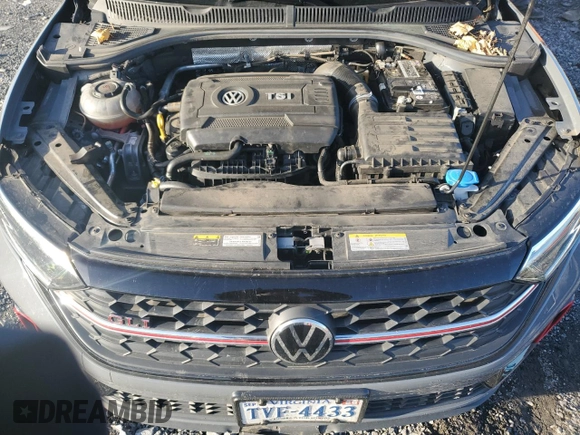 2022 Volkswagen Jetta GLI Autobahn with VIN 3VW2T7BUXNM029483, listed as a Copart auction lot 80657614 with 37,545 mi miles and Salvage title. Bid and sale history available at DreamBid. Image 12.