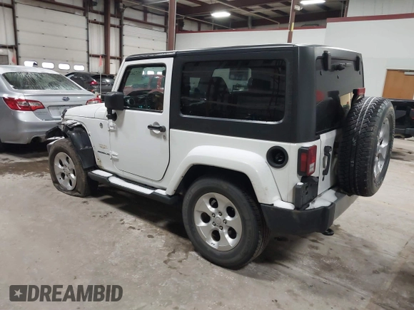 2014 Jeep Wrangler Sahara with VIN 1C4AJWBG7EL234625, listed as a IAAI auction lot 41726770 with 128,080 mi miles and . Bid and sale history available at DreamBid. Image 3.