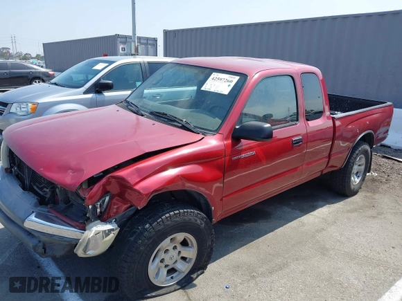 2000 Toyota Tacoma PreRunner with VIN 5TESM92N7YZ703049, listed as a IAAI auction lot 42597260 with 193,291 mi miles and . Bid and sale history available at DreamBid. Image 2.