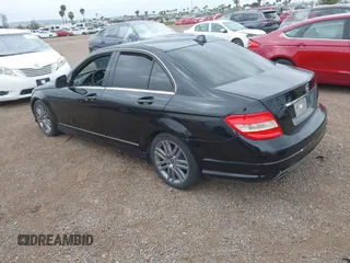2009 Mercedes-Benz C-Class 3.0L Sport with VIN WDDGF54X29F214764, listed as a IAAI auction lot 42107127 with Not Provided miles. Bid and sale history available at carsss.com. Image 3.
