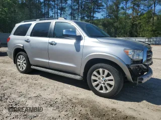 2013 Toyota Sequoia Limited with VIN 5TDKY5G13DS044283, listed as a Copart auction lot 52236725 with 195,118 mi miles and Salvage Title. Bid and sale history available at carsss.com. Image 4.