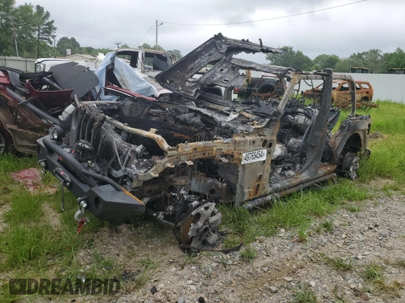 2021 Jeep Wrangler Unlimited Rubicon with VIN 1C4JJXFM3MW607999, listed as a Copart auction lot 49765454 with 0 mi miles and Salvage Title. Bid and sale history available at carsss.com. Image 1.