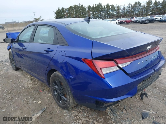 2023 Hyundai Elantra SEL with VIN KMHLM4AG7PU478404, listed as a IAAI auction lot 41737112 with 52,562 mi miles. Bid and sale history available at carsss.com. Image 3.