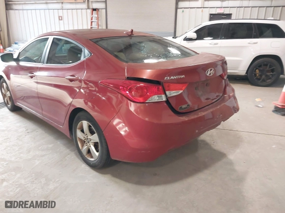 2012 Hyundai Elantra GLS with VIN KMHDH4AE2CU304144, listed as a IAAI auction lot 41215924 with 151,823 mi miles. Bid and sale history available at carsss.com. Image 3.