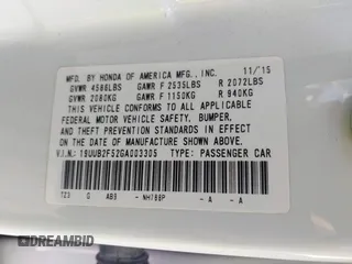 2016 Acura TLX Technology with VIN 19UUB2F52GA003305, listed as a IAAI auction lot 41861442 with 44,709 mi miles and . Bid and sale history available at DreamBid. Image 9.