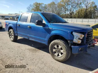 2017 Ford F-150 XL with VIN 1FTEW1EP9HFA31093, listed as a Copart auction lot 48939935 with 150,964 mi miles and Salvage Title. Bid and sale history available at carsss.com. Image 4.