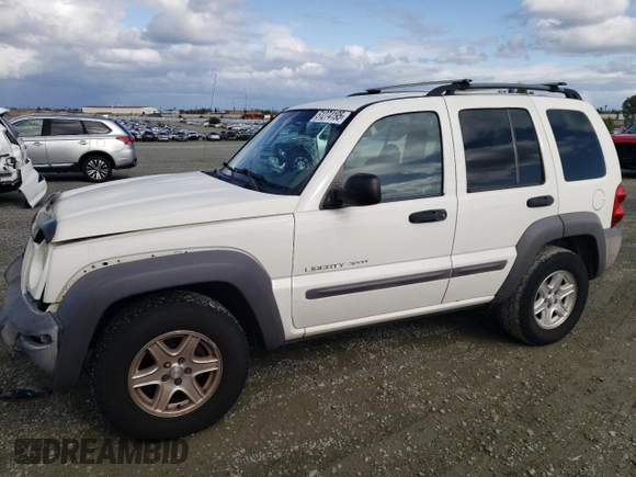 2002 Jeep Liberty Sport with VIN 1J4GL48K92W351230, listed as a Copart auction lot 51274195 with 211,716 mi miles and Salvage Title. Bid and sale history available at carsss.com. Image 1.