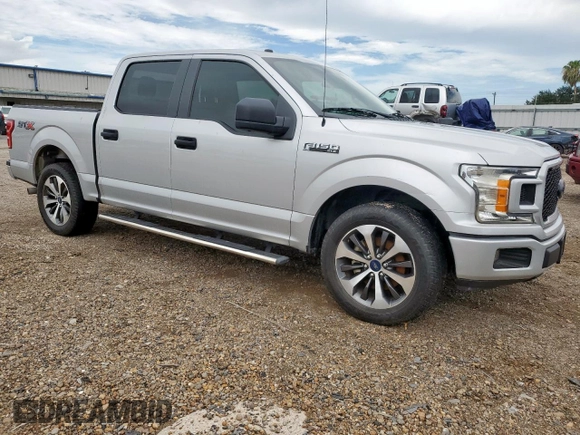 2019 Ford F-150 XL with VIN 1FTEW1C54KKF26298, listed as a Copart auction lot 62091785 with 108,889 mi miles and Salvage title. Bid and sale history available at DreamBid. Image 4.