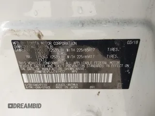 2018 Toyota RAV4 XLE с VIN JTMWFREV5JJ741922, выставлен на аукционе IAAI как лот 41889199 с пробегом 80 442 миль миль и . История ставок и продаж доступна на DreamBid. Изображение 9.