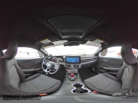 2024 Ford Mustang GT with VIN 1FA6P8CF3R5411497, listed as a Copart auction lot 55979545 with 6,607 mi miles and Salvage title. Bid and sale history available at DreamBid. Image 14.