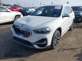 2022 BMW X1 sDrive28i with VIN WBXJG7C05N5U58988, listed as a IAAI auction lot 41466393 with 56,062 mi miles. Bid and sale history available at carsss.com. Image 17.