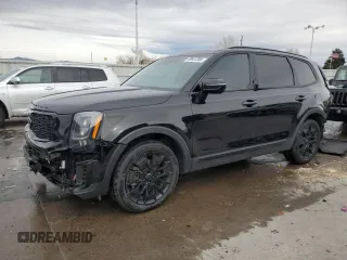 2021 Kia Telluride SX with VIN 5XYP5DHC0MG157713, listed as a Copart auction lot 49641365 with 98,058 mi miles and Salvage Title. Bid and sale history available at carsss.com. Image 1.