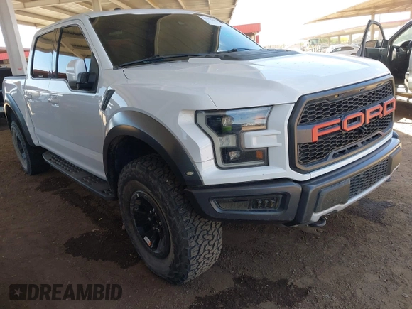 2017 Ford F-150 Raptor with VIN 1FTFW1RG7HFA84244, listed as a IAAI auction lot 42175442 with 123,009 mi miles and . Bid and sale history available at carsss.com. Image 1.