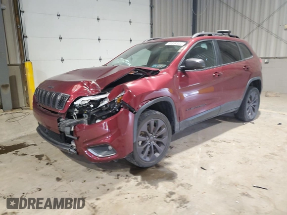 2021 Jeep Cherokee Latitude Lux with VIN 1C4PJMMX7MD117583, listed as a Copart auction lot 59594645 with 33,538 mi miles and Salvage title. Bid and sale history available at DreamBid. Image 1.