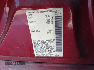 2015 Nissan Altima SV z VIN 1N4AL3AP6FC449852, wystawiony jako IAAI lot #41557705 z przebiegiem 119 929 mil mil oraz . Historia ofert i sprzedaży dostępna na DreamBid. Obrazek 9.