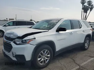 2021 Chevrolet Traverse LS with VIN 1GNERFKW1MJ188048, listed as a Copart auction lot 59311965 with 82,691 mi miles and Salvage title. Bid and sale history available at DreamBid. Image 1.
