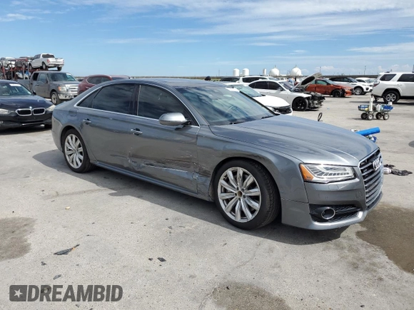 2018 Audi A8 z VIN WAU44AFD0JN000586, wystawiony jako Copart lot #73373174 z przebiegiem 45 183 mil mil oraz Szkoda całkowita • Salvage title. Historia ofert i sprzedaży dostępna na DreamBid. Obrazek 4.