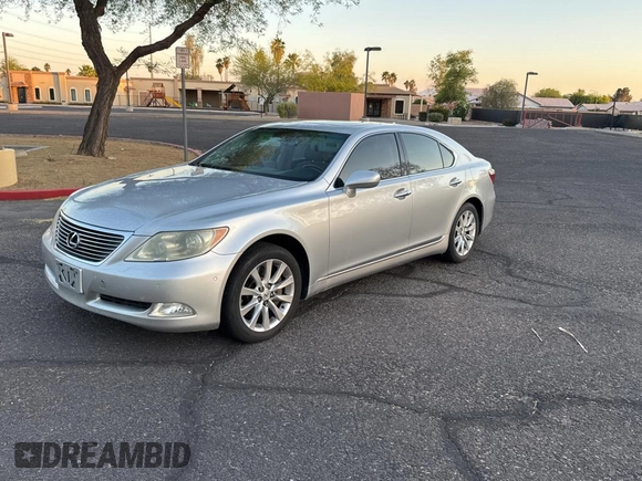 2009 Lexus LS 460 with VIN JTHCL46F795001457, listed as a Copart auction lot 55901025 with 148,490 mi miles and Salvage Title. Bid and sale history available at DreamBid. Image 2.