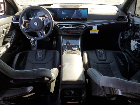 2024 BMW M3 Competition with VIN WBS33AY0XRFT58675, listed as a Copart auction lot 81841404 with 2,144 mi miles and Salvage title. Bid and sale history available at DreamBid. Image 8.
