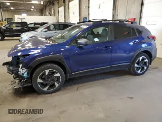 2024 Subaru Crosstrek Limited с VIN 4S4GUHL68R3761349, выставлен на аукционе Copart как лот 58332875 с пробегом 25 721 миль миль и Списание • Salvage title. История ставок и продаж доступна на DreamBid. Изображение 1.