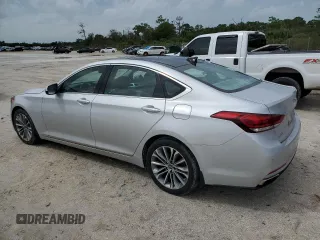 2017 Genesis G80 3.8L with VIN KMHGN4JE4HU195568, listed as a Copart auction lot 73215344 with 46,976 mi miles and Non Repairable. Bid and sale history available at carsss.com. Image 2.