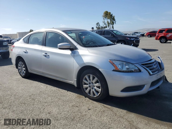 2015 Nissan Sentra SV with VIN 3N1AB7AP1FY249606, listed as a Copart auction lot 55861795 with 126,502 mi miles and Salvage Title. Bid and sale history available at DreamBid. Image 4.