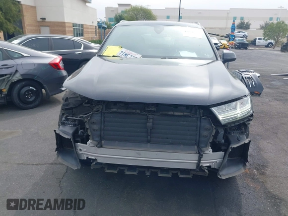 2017 Audi Q7 Premium Plus with VIN WA1LAAF72HD014498, listed as a IAAI auction lot 42154023 with 54,006 mi miles. Bid and sale history available at carsss.com. Image 13.