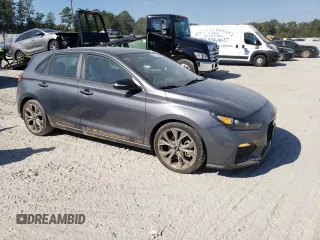2019 Hyundai Elantra GT N Line with VIN KMHH55LC0KU110075, listed as a Copart auction lot 76715924 with 68,612 mi miles and Salvage Title. Bid and sale history available at carsss.com. Image 4.