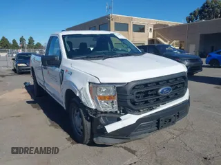 2022 Ford F-150 XL with VIN 1FTMF1CB5NKE39967, listed as a IAAI auction lot 41611291 with 53,485 mi miles. Bid and sale history available at carsss.com. Image 1.