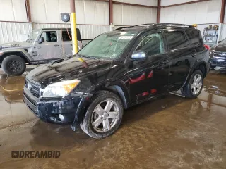 2007 Toyota RAV4 Sport with VIN JTMBD32V975108119, listed as a Copart auction lot 54161725 with 201,618 mi miles and Salvage Title. Bid and sale history available at carsss.com. Image 1.