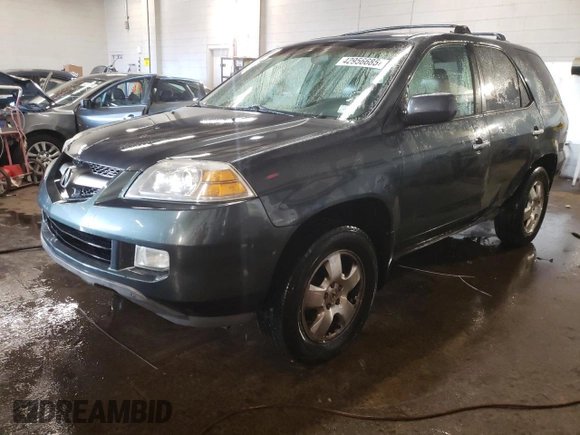 2005 Acura MDX with VIN 2HNYD18265H515312, listed as a Copart auction lot 42956685 with 260,490 mi miles and Salvage Title. Bid and sale history available at carsss.com. Image 1.