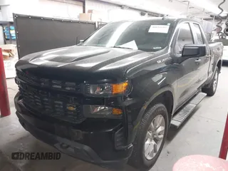 2020 Chevrolet Silverado 1500 Custom with VIN 1GCRWBEF0LZ247758, listed as a IAAI auction lot 40836607 with 83,727 mi miles. Bid and sale history available at carsss.com. Image 2.