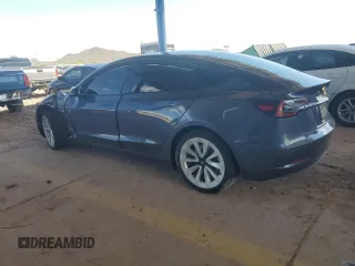 2021 Tesla Model 3 Long Range with VIN 5YJ3E1EB1MF925764, listed as a Copart auction lot 53283255 with 47,432 mi miles and Salvage Title. Bid and sale history available at carsss.com. Image 2.