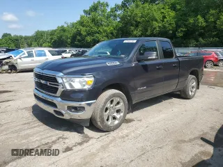 2021 Ram 1500 Big Horn z VIN 1C6SRFBT7MN755137, wystawiony jako Copart lot #61545745 z przebiegiem 60 898 mil mil oraz Szkoda całkowita • Salvage title. Historia ofert i sprzedaży dostępna na DreamBid. Obrazek 1.
