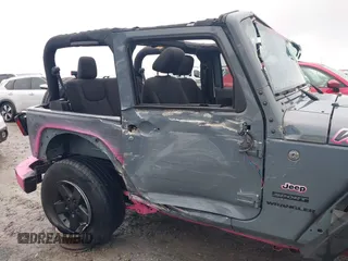 2015 Jeep Wrangler Sport with VIN 1C4AJWAG3FL589214, listed as a IAAI auction lot 41056259 with 101,758 mi miles and . Bid and sale history available at DreamBid. Image 6.