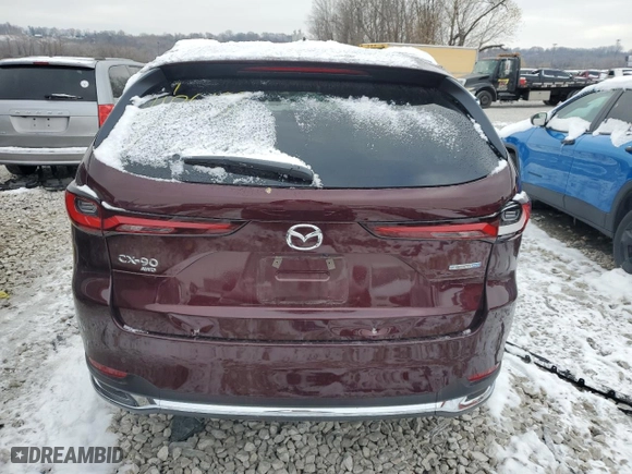 2024 Mazda CX-90 PHEV Premium with VIN JM3KKDHAXR1157945, listed as a Copart auction lot 82247184 with NaN miles and Salvage Title. Bid and sale history available at carsss.com. Image 6.